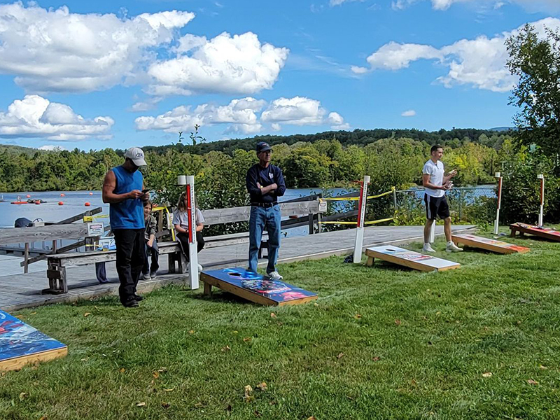 The Cornhole Tournament at the Journey to Jericho ATV Weekend