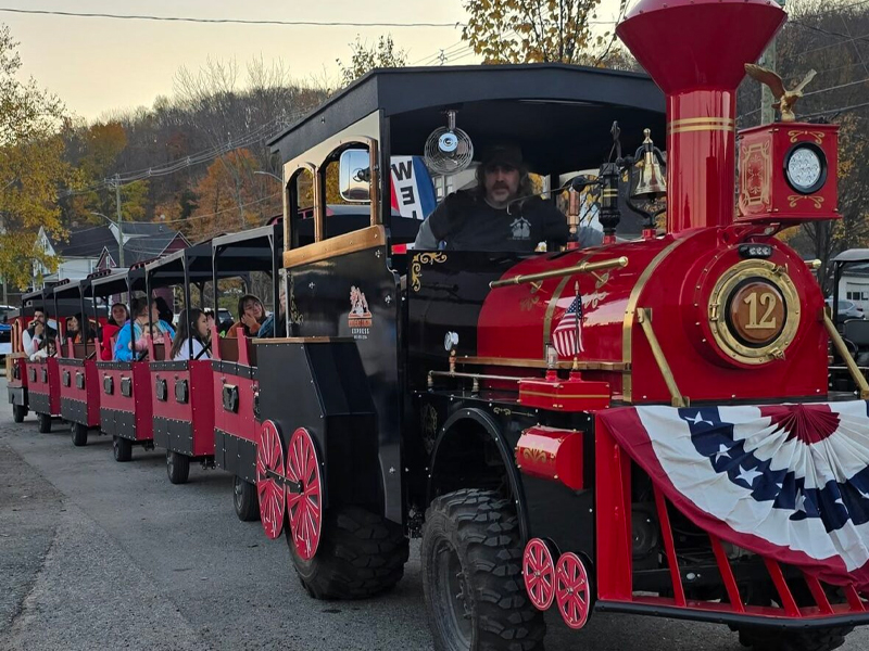 Train rides at RiverFire in Berlin, NH